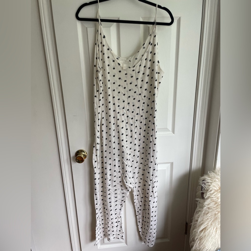 The Great Slip Sleeper Polka Dot Jumpsuit- size 2